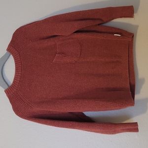 Zara boys size 3-4T. Red knit sweater with front pocket.